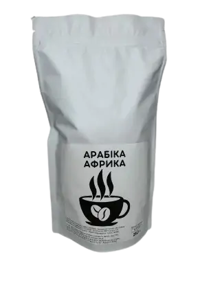 Кава Арабіка Ефіопія в зернах 200 г